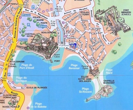 Collioure Street Map